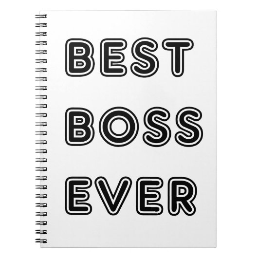 Best Boss Ever Notitieboek (Voorkant)