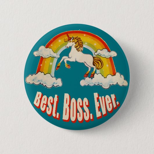 Best Boss Ever Ronde Button 5,7 Cm (Voorkant)