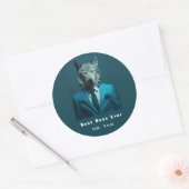 Best Boss Ever Ronde Sticker (Envelop)