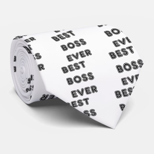 Best Boss Ever Stropdas (Opgerold)