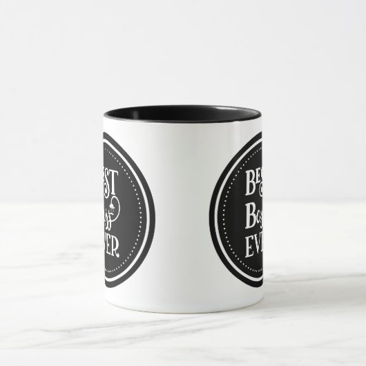 Best boss Ever Two-Tone Coffee Mok (Midden)