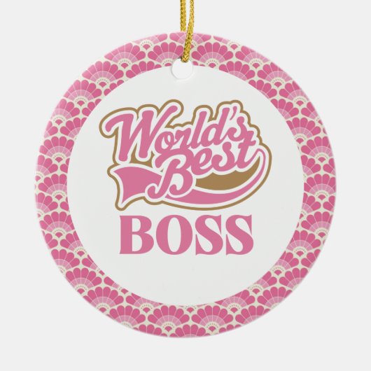 Best Boss Gift Ornament ter wereld (Voorkant)