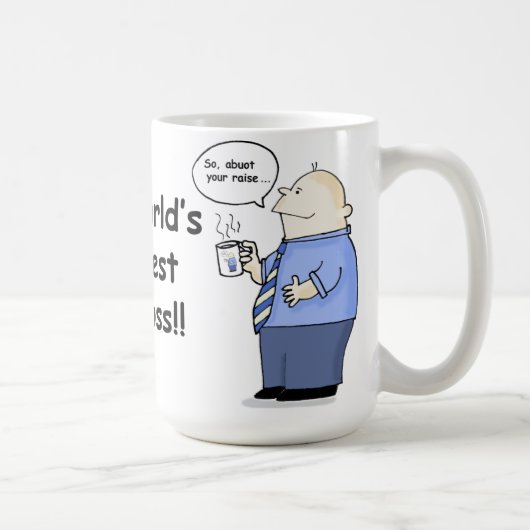 Best Boss grappige mug van de wereld Koffiemok (Rechts)