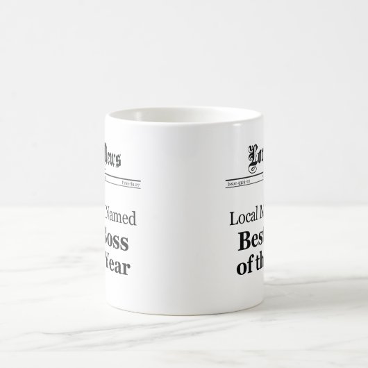 Best Boss of the Year Coffee Mok - Mannen Version (Center)