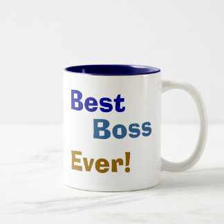 Best, Boss, ooit! Tweekleurige Koffiemok