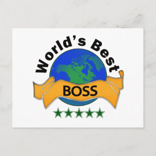 Best Boss ter wereld Briefkaart