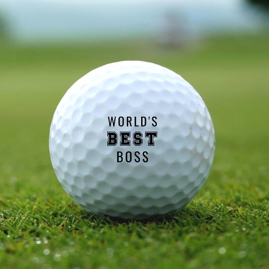Best Boss ter wereld Golfballen