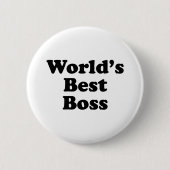Best Boss ter wereld Ronde Button 5,7 Cm (Voorkant)