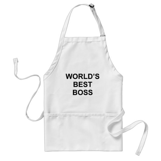 Best Boss ter wereld Standaard Schort (Voorkant)