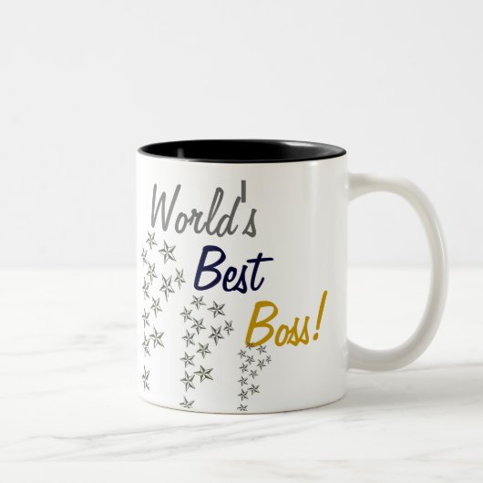 Best Boss ter wereld Tweekleurige Koffiemok (Rechts)
