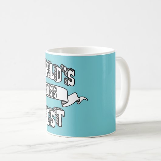 Best Boss Typography Text Mok (Voorkant rechts)