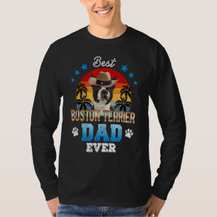Best Boston Terrier Dad over Best Dad Dog Mannen T-shirt