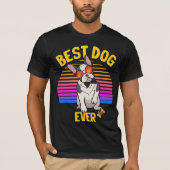 Best Boston Terrier Dog Ever Retro T-shirt (Voorkant)