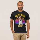Best Boston Terrier Dog Ever Retro T-shirt (Voorkant volledig)