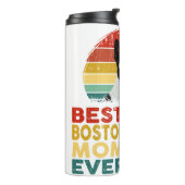 Best Boston Terrier Mam Ever Retro Boston Terrier Thermosbeker (Gedraaid links)