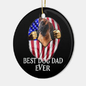 Best Boxer Dad Ever Cute Hondenliefhebber American Keramisch Ornament (Links)