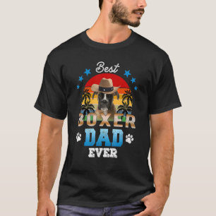 Best Boxer Dad Oost Best Dad Dog Mannen T-shirt