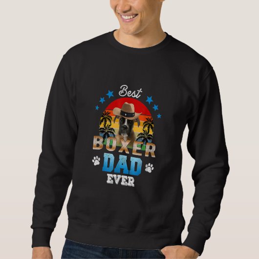 Best Boxer Dad Oost Best Dad Dog Mannen Trui (Voorkant)