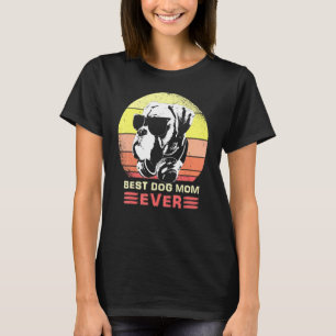 Best Boxer Dog Pap ooit zonnebril en hoofdtelefoon T-shirt