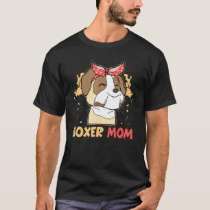 Best Boxer Mama Dog Eigenaar moeder T-shirt