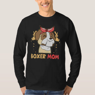 Best Boxer Mama Dog Eigenaar moeder T-shirt