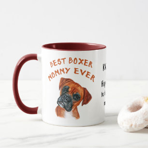 Best Boxer mammie ooit aangepaste Mok