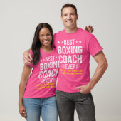 Best boxing Coach Ever Funny Boxing Coach Humor Bo T-shirt (Unisex)