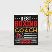 Best boxing Coach Ever Funny Boxing Coach Training Kaart (Gele Bloem)