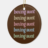Best boxing tante Boxing tante Keramisch Ornament (Links)