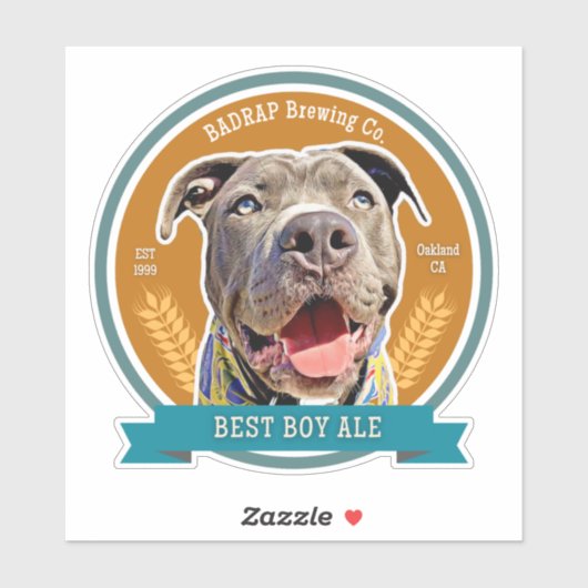 Best Boy Beer Label Sticker Love (Vel)