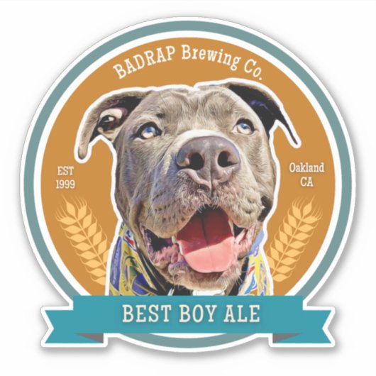 Best Boy Beer Label Sticker Love (Voorkant)