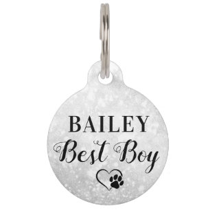 Best Boy Dog Personalized Pet Wedding Pet ID Tag Huisdierpenning