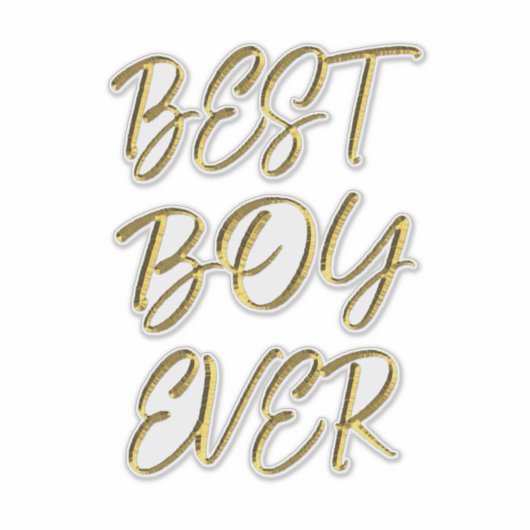 Best boy ever sticker (Voorkant)
