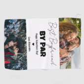 Best Boyfriend By Par Happy Valentines Day Golfer Golfhanddoek (Horizontaal)