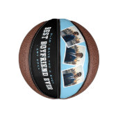 Best Boyfriend Ever 3 Photo Collage Blue & Black Basketbal (Verticaal)