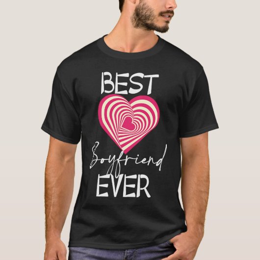 Best Boyfriend Ever Matching Couple Valentines ON T-shirt (Voorkant)