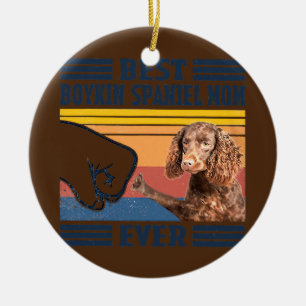 Best Boykin Spaniel Ma Ever Funny Dog mama Keramisch Ornament