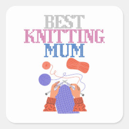 Best breitting mum 01 sleutelhanger vierkante sticker