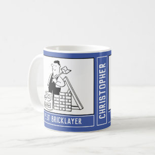 Best Bricklayer Cartoon met Name Choice. Koffiemok