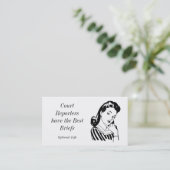 Best Briefs Court Reporter Visitekaartjes (Staand voorkant)