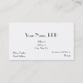 Best Briefs Court Reporter Visitekaartjes (Achterkant)