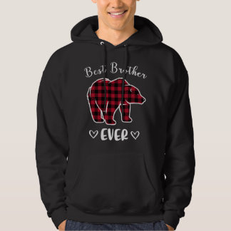 Best Brother Beer Ever Buffalo Plaid Red Matching Hoodie