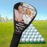 Best BROTHER by Par Birthday Custom Photo Golfheadcover<br><div class="desc">Beste broeder op papier ...  Pas deze de golfhoofddekking van de douanefoto met uw favoriete foto en naam aan. Geweldig geschenk voor alle golfers en golfliefhebbers! COPYRIGHT © 2020 Judy Burrows,  Black Dog Art - Alle rechten voorbehouden. Best BROTHER by Par Birthday Custom Photo Golf Head Hoesje</div>