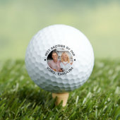 Best BROTHER by Par Personalized Photo Golf Balls Golfballen (Insitu Shirt)