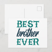 Best Brother Ever Briefkaart (Voorkant / Achterkant)