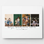 Best Brother Ever Modern Script 4 Photos Collage Fotoplaat (Voorkant)