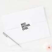 Best Brother Ever Shirt, Siblings Ronde Sticker (Envelop)