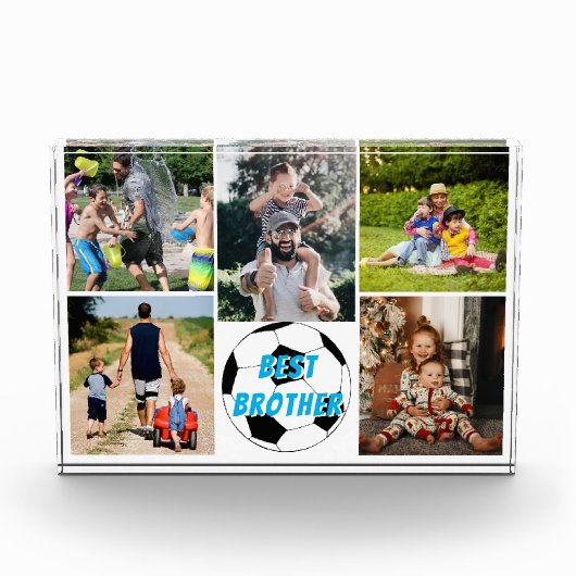 Best Brother Soccer Photo Block Fotoblokken (Voorkant)