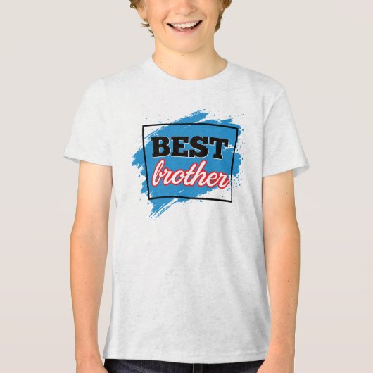 BEST brother  Tri-Blend Shirt (Voorkant)