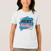 BEST brother  Tri-Blend Shirt (Voorkant)